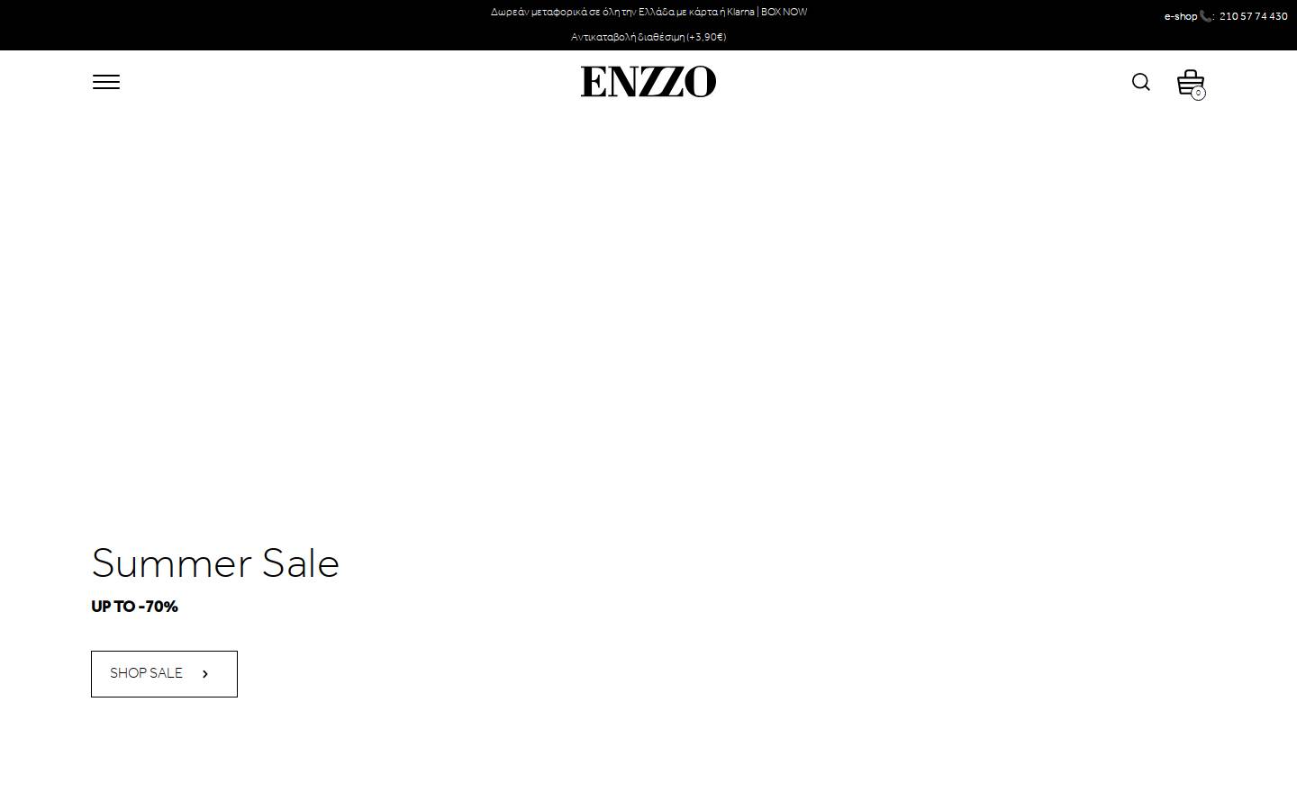 enzzo.gr homepage screenshot
