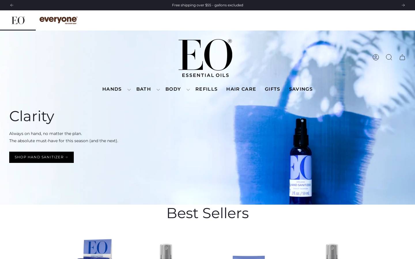 Eoproducts homepage screenshot