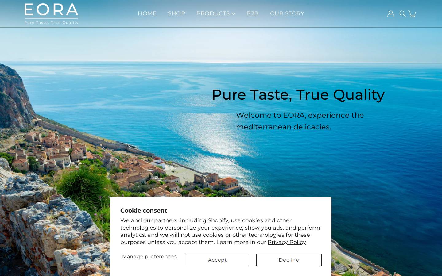 eoraquality.com homepage screenshot