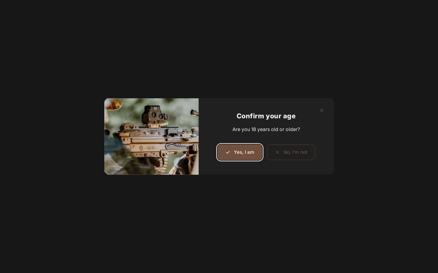 EOTech holographic sights homepage screenshot