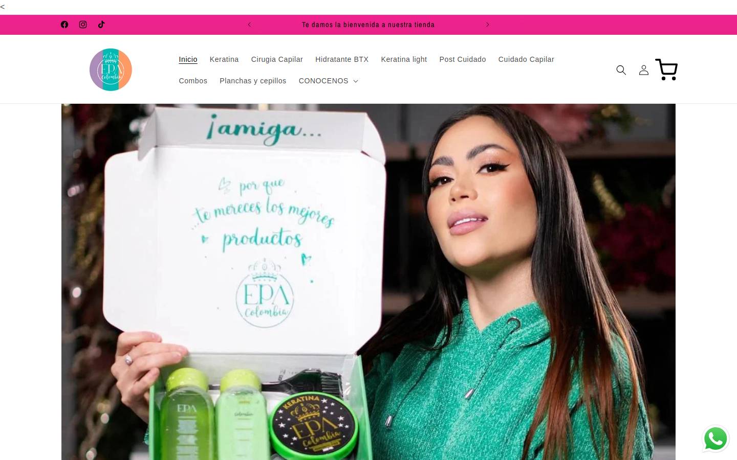 epa-colombia.com homepage screenshot