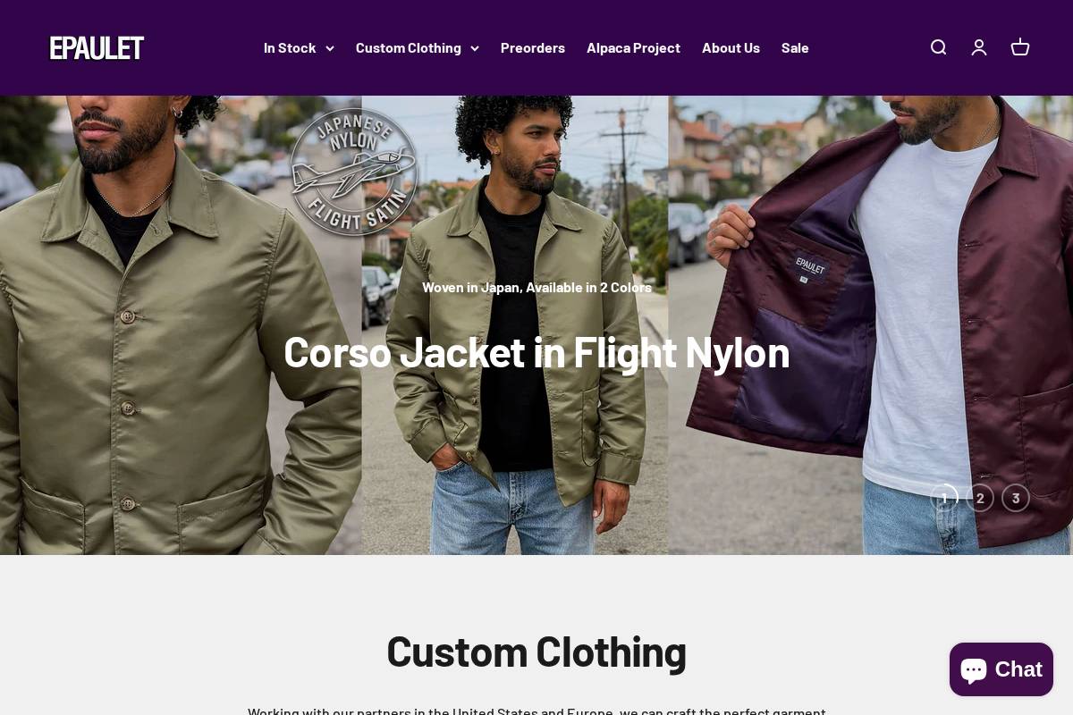 epauletbrand.com homepage screenshot