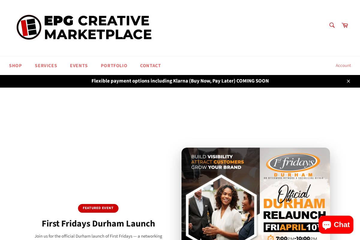 epgfx.com homepage screenshot
