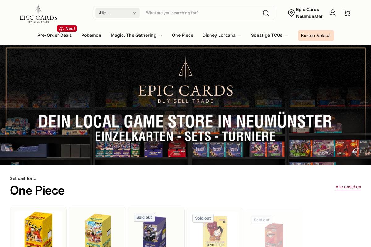 epiccardsnms.com homepage screenshot