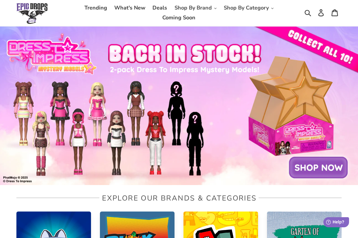 Epicdrops homepage screenshot