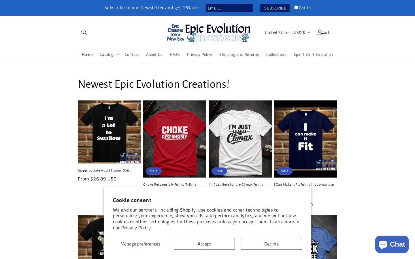 epicevolutioncreations.com homepage screenshot