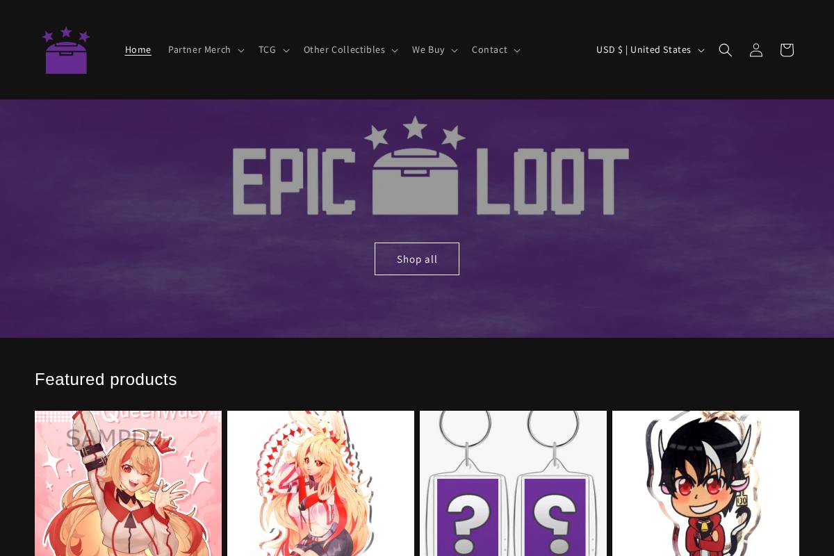 epiclootllc.com homepage screenshot