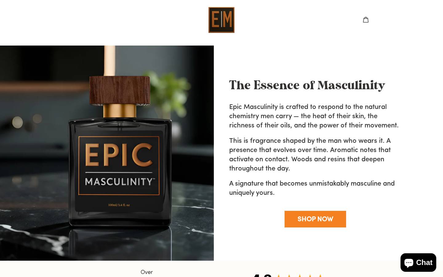 epicmasculinity.com homepage screenshot