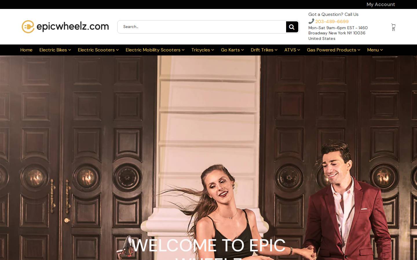 epicwheelz.com homepage screenshot