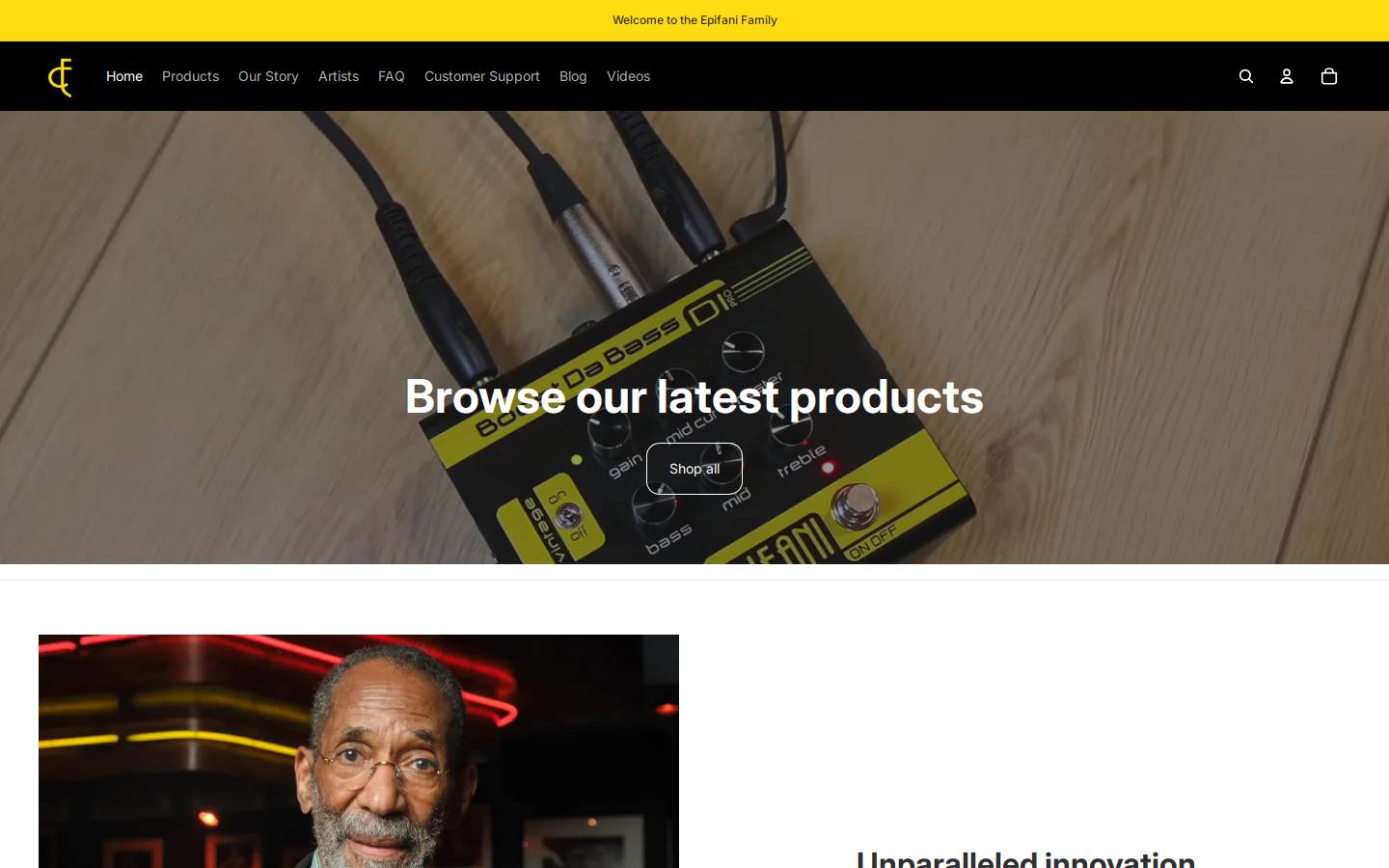 epifani.com homepage screenshot
