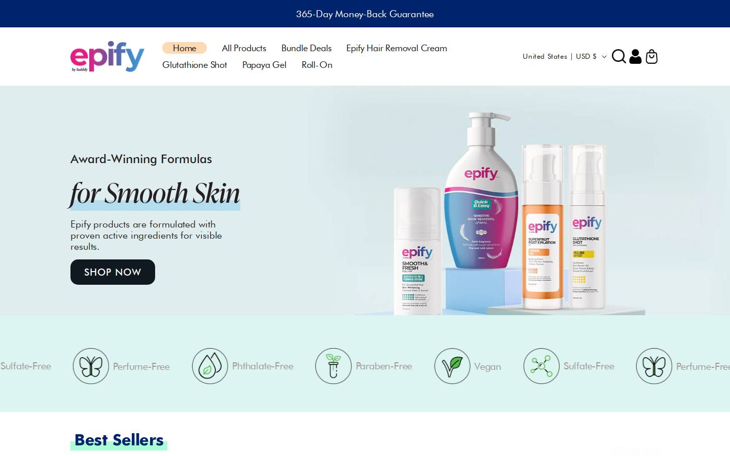 epify.us homepage screenshot