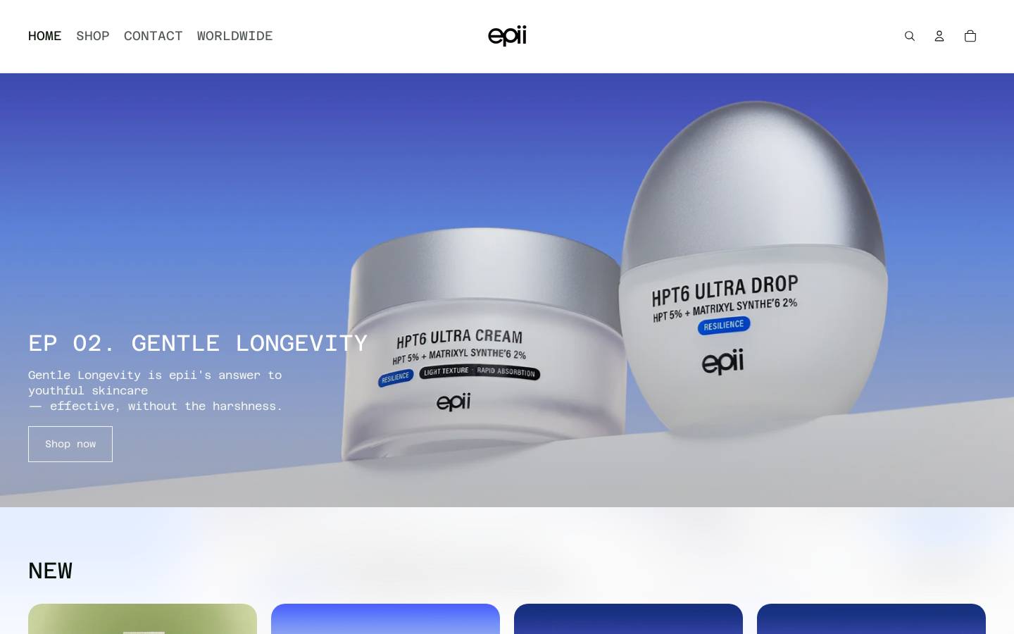 epii.shop homepage screenshot