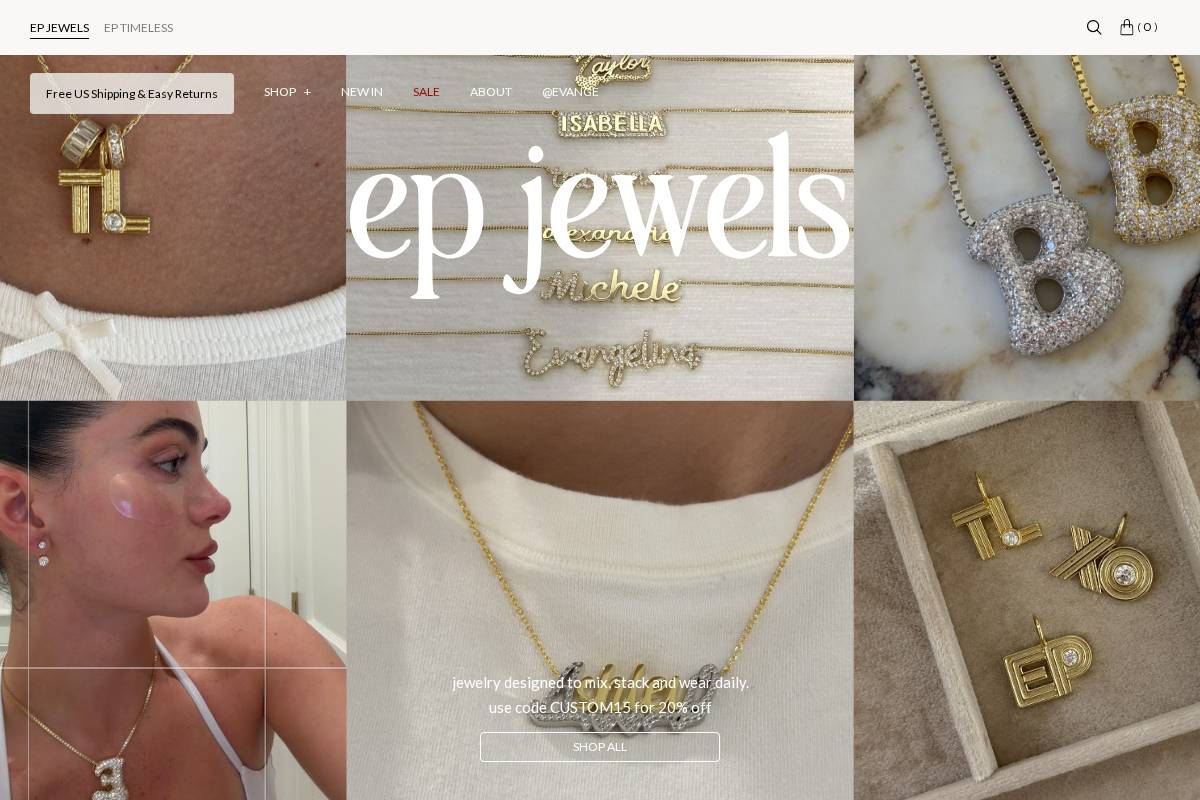 epjewels.co homepage screenshot