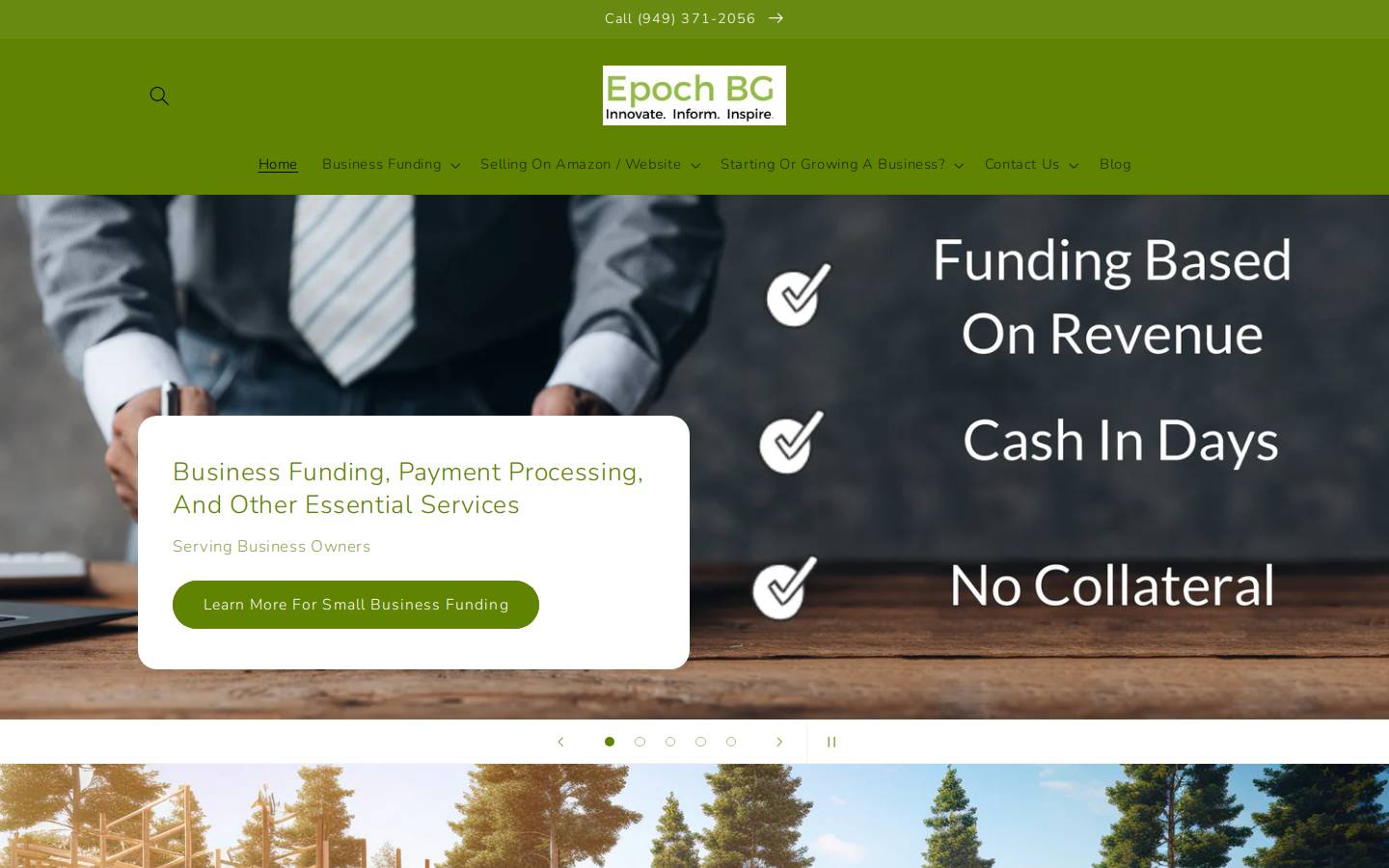epochbg.com homepage screenshot