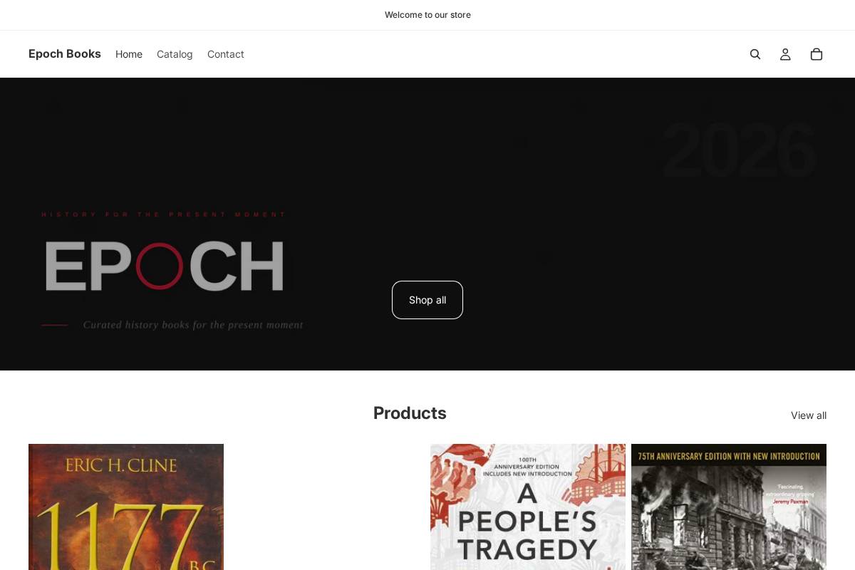 epochbooks.co.uk homepage screenshot