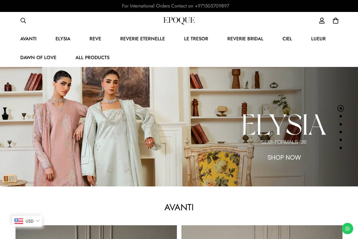 epoque.pk homepage screenshot