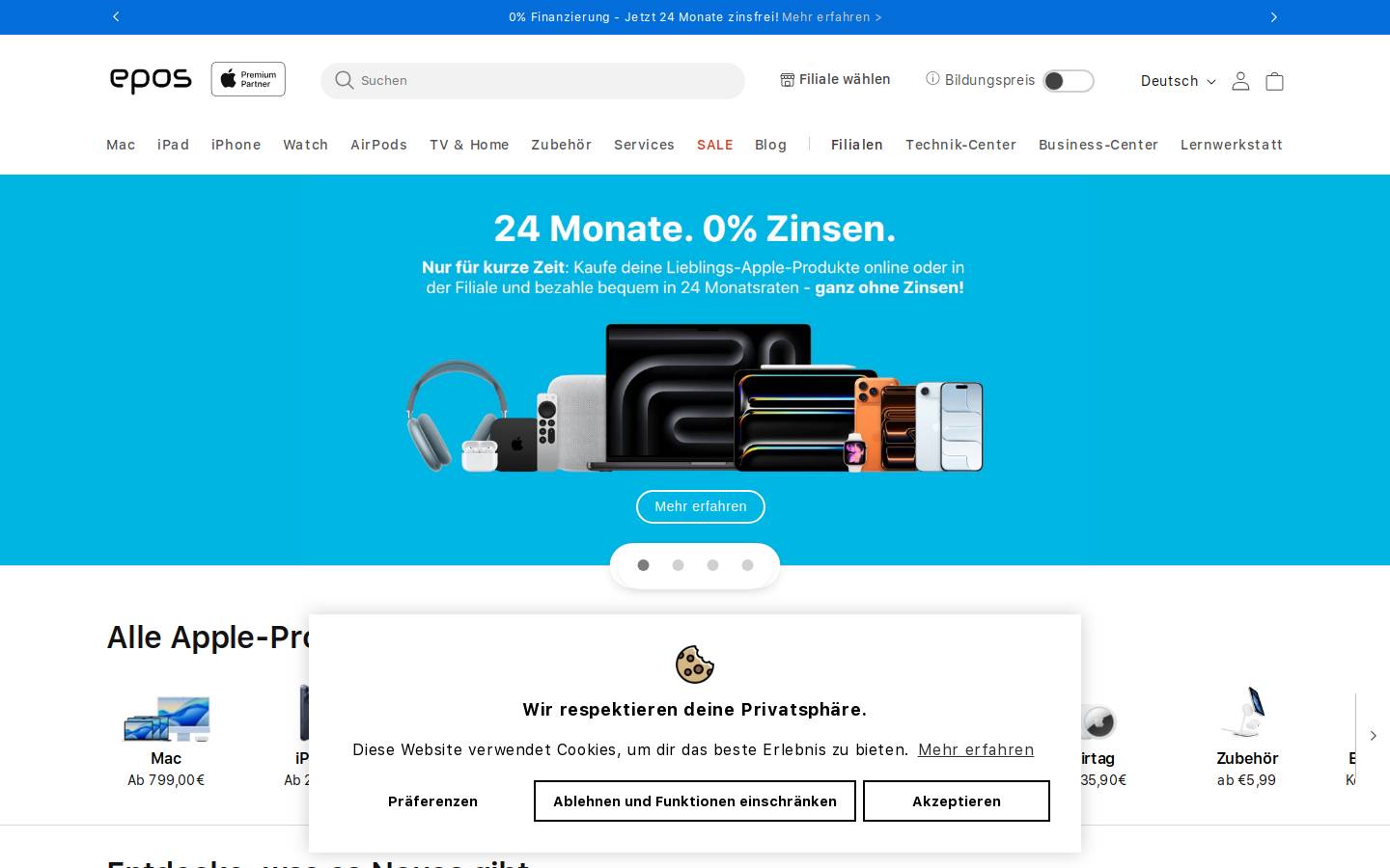 Eposcomputer homepage screenshot