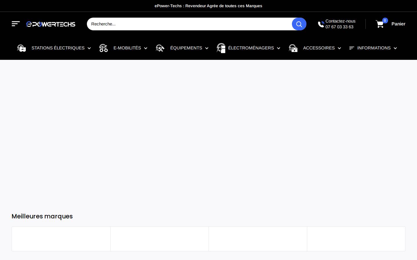 Epower Techs homepage screenshot