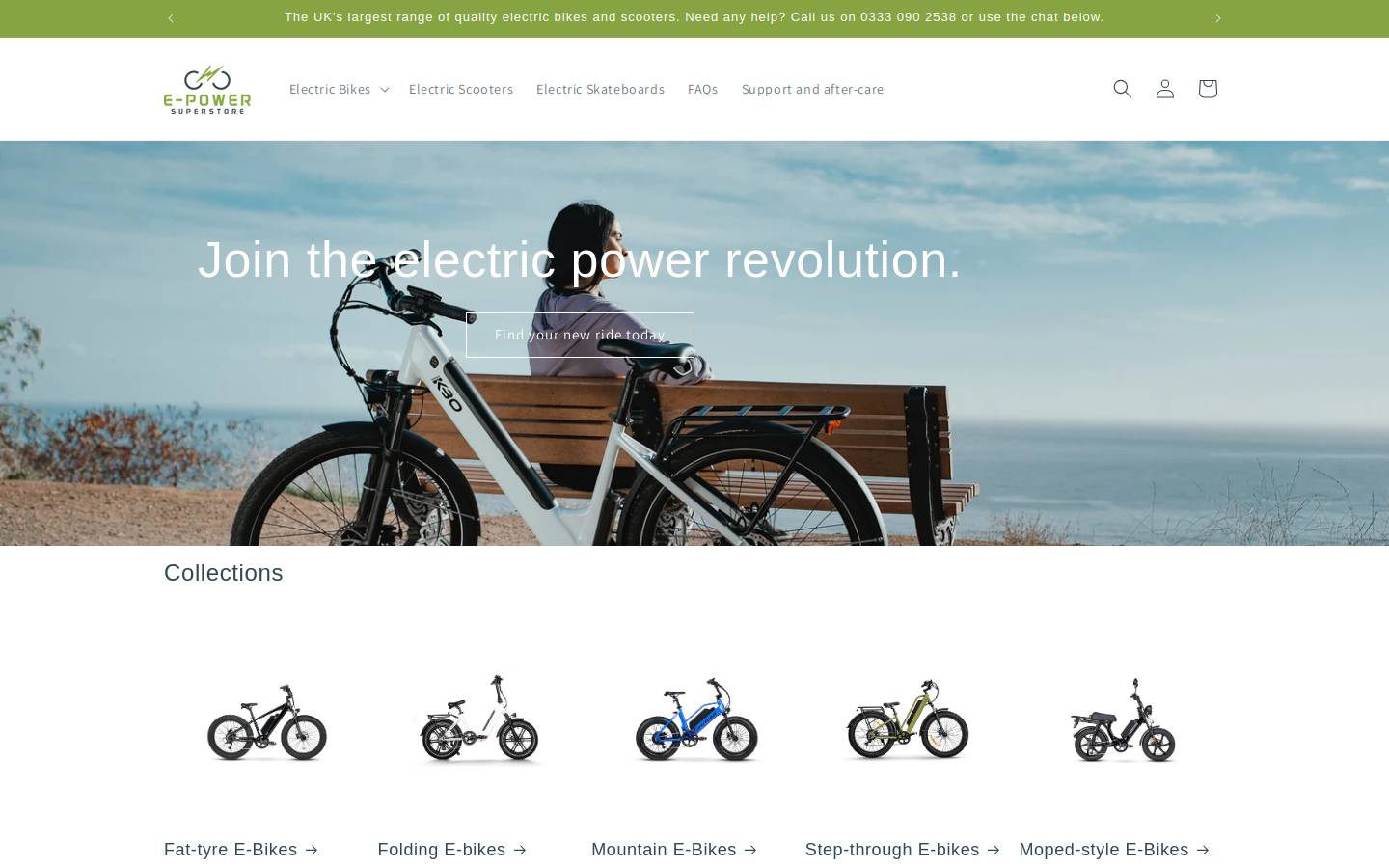 epowersuperstore.com homepage screenshot