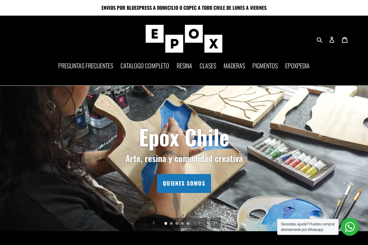 EPOX CHILE homepage screenshot