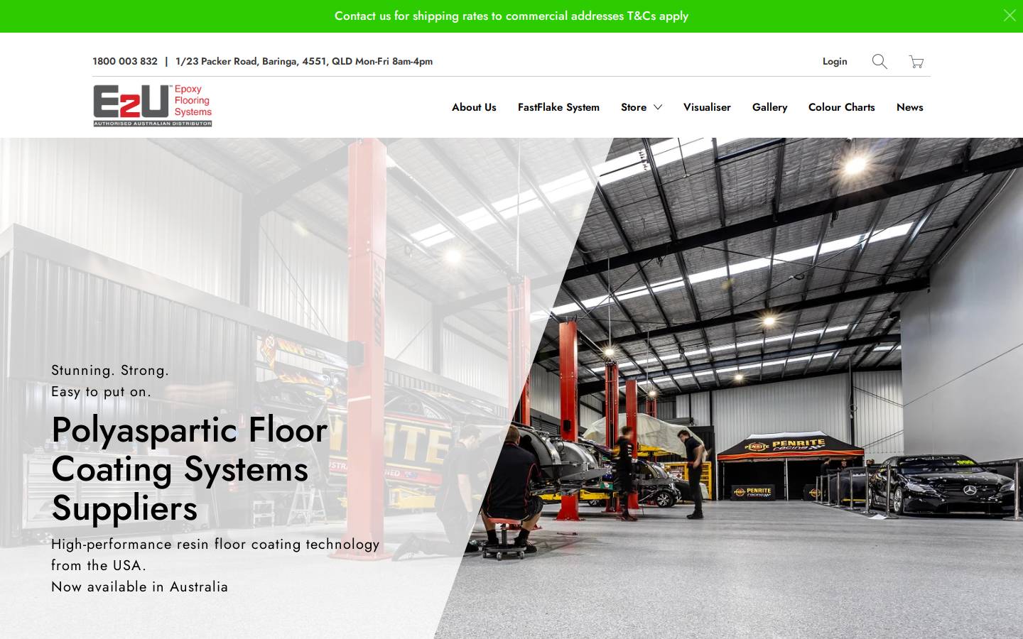 epoxy2uaustralia.com homepage screenshot