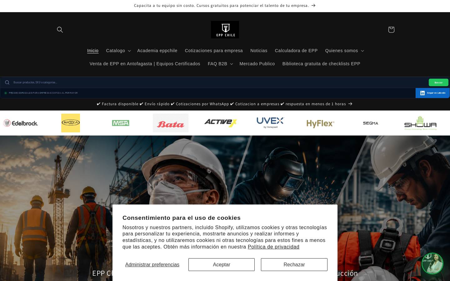 eppchile.cl homepage screenshot