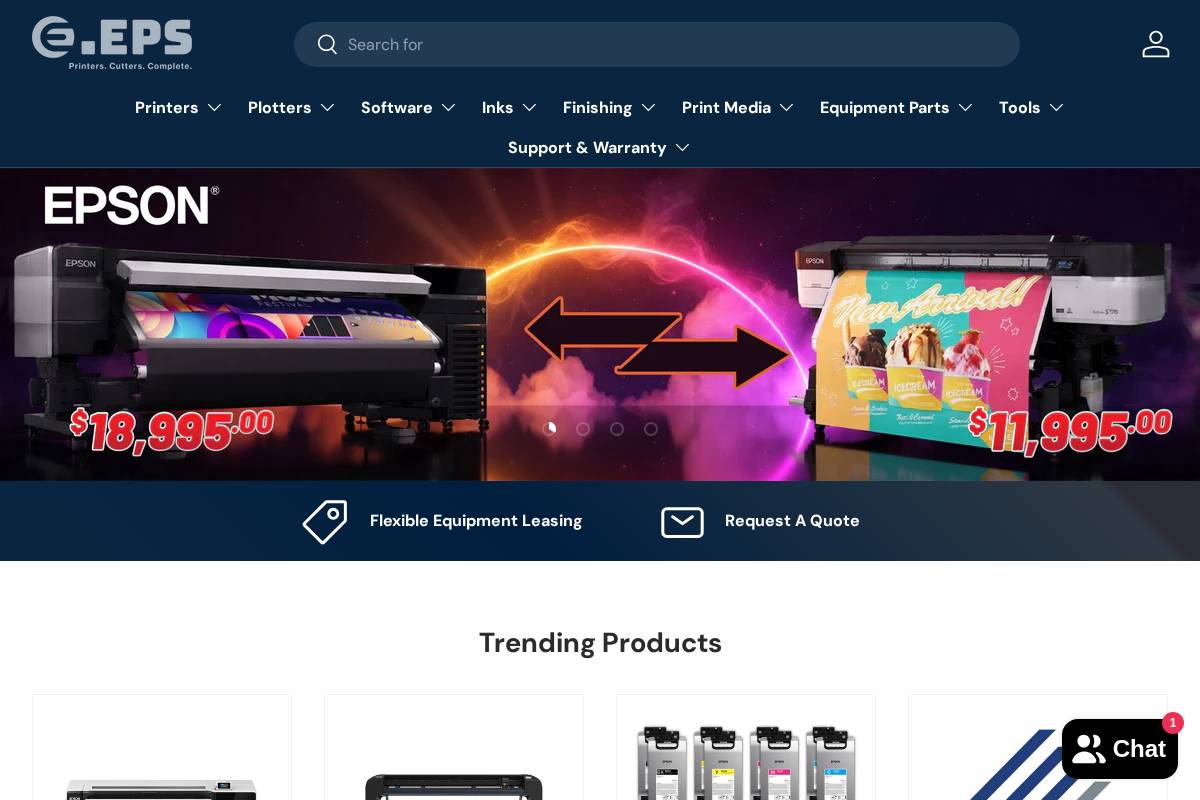 epssignsupply.com homepage screenshot
