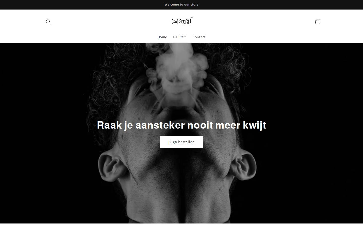 epuff.nl homepage screenshot