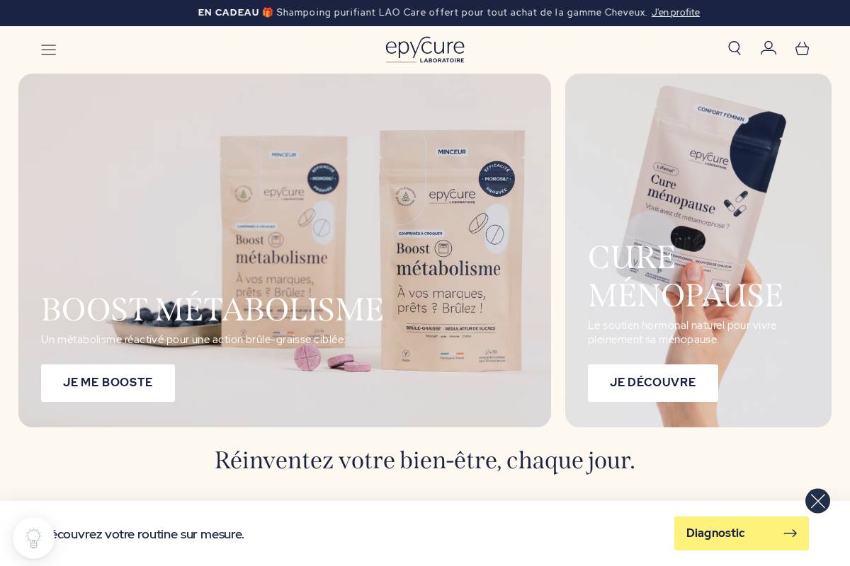 Epycure Laboratoire homepage screenshot