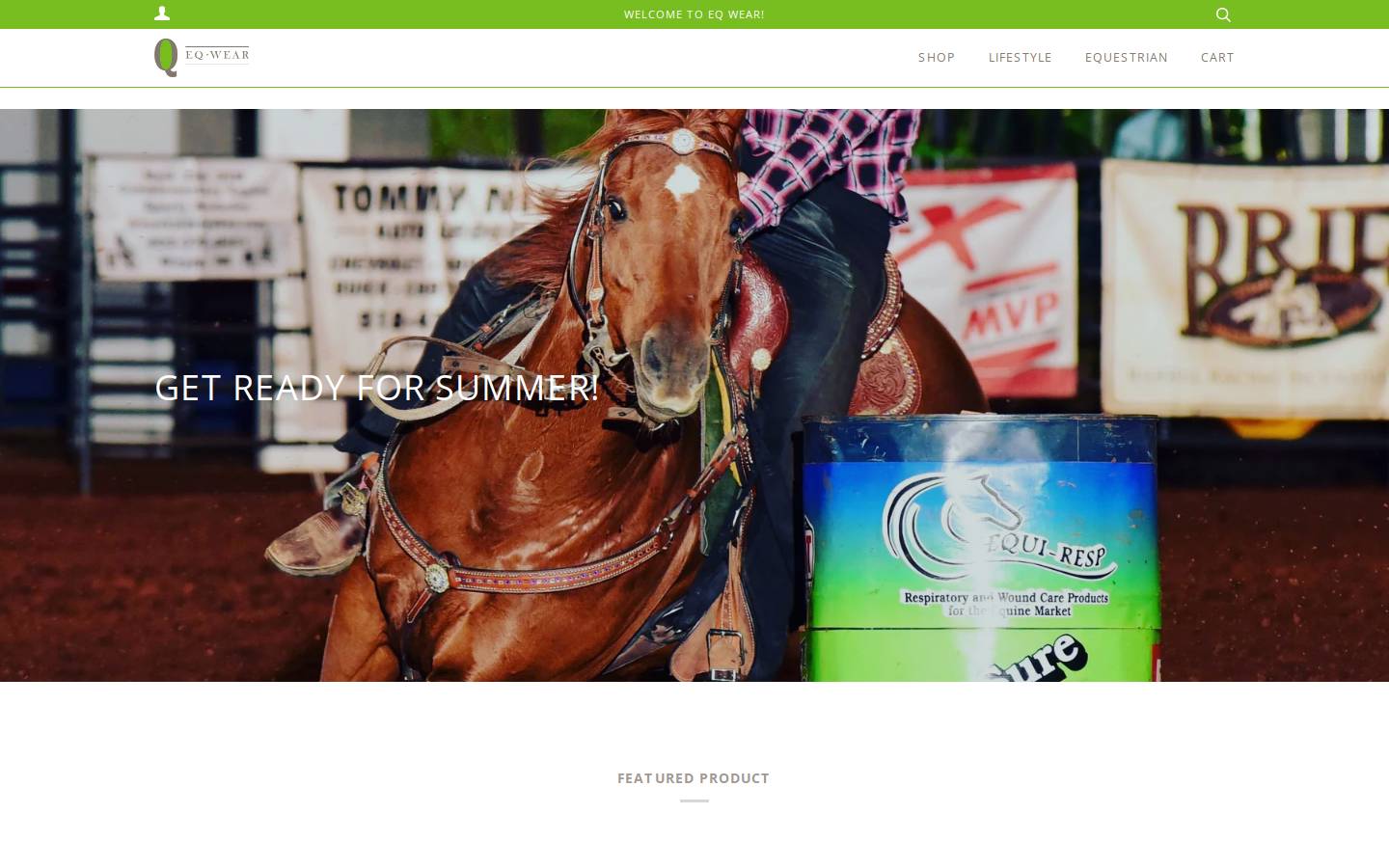 eq-wear.com homepage screenshot