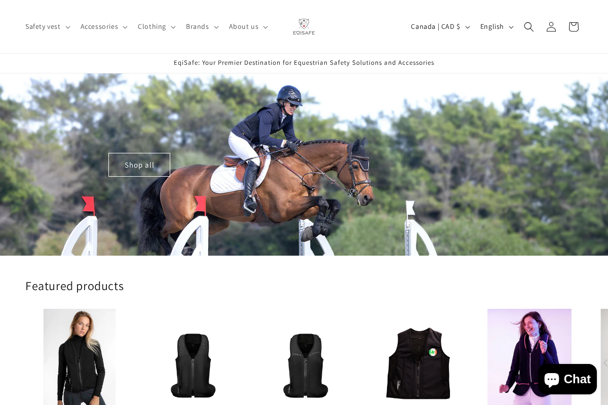 eqisafe.com homepage screenshot