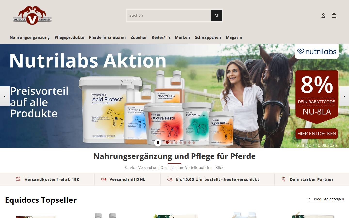 equidocs.de homepage screenshot