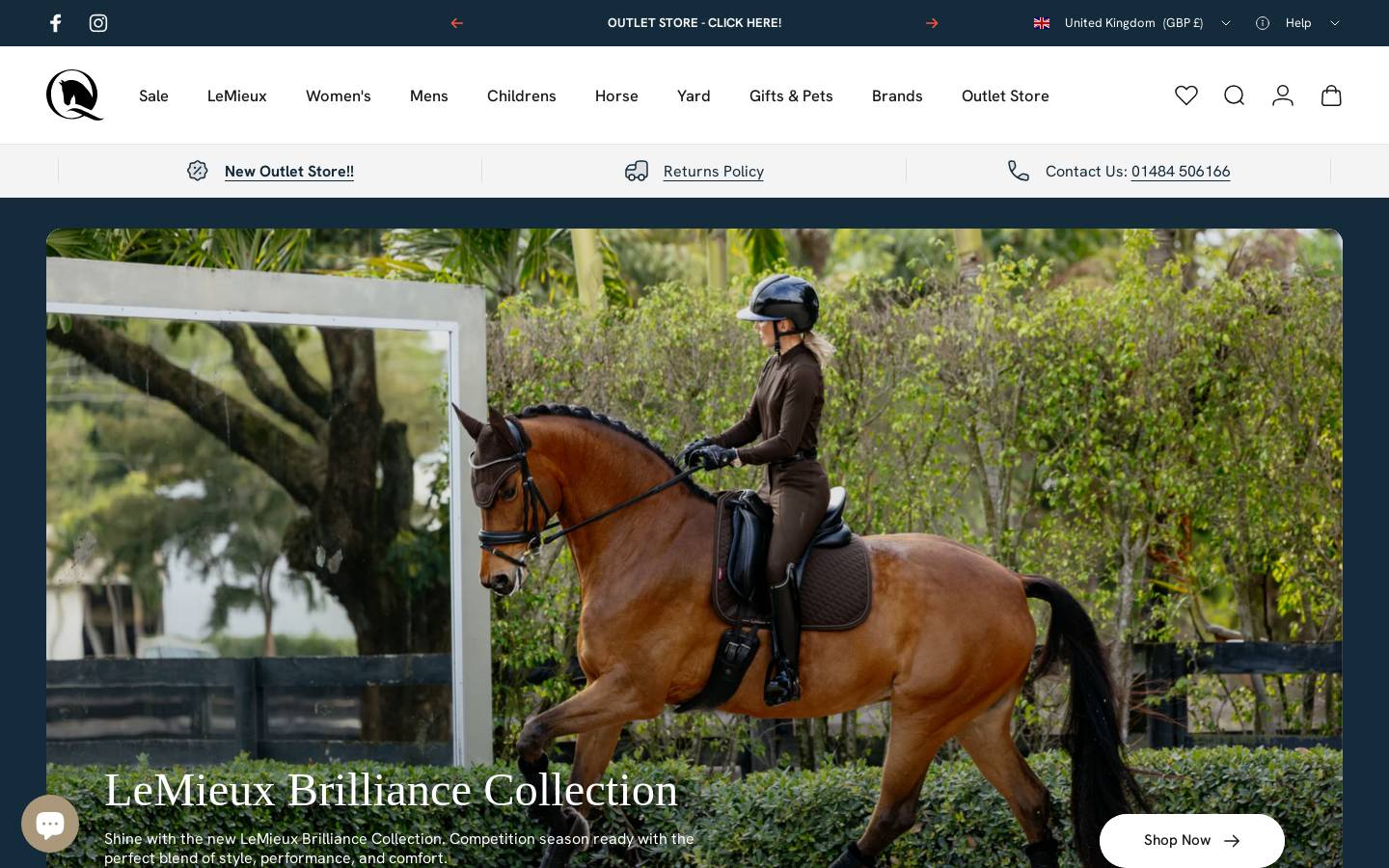 Equiflair Saddlery homepage screenshot