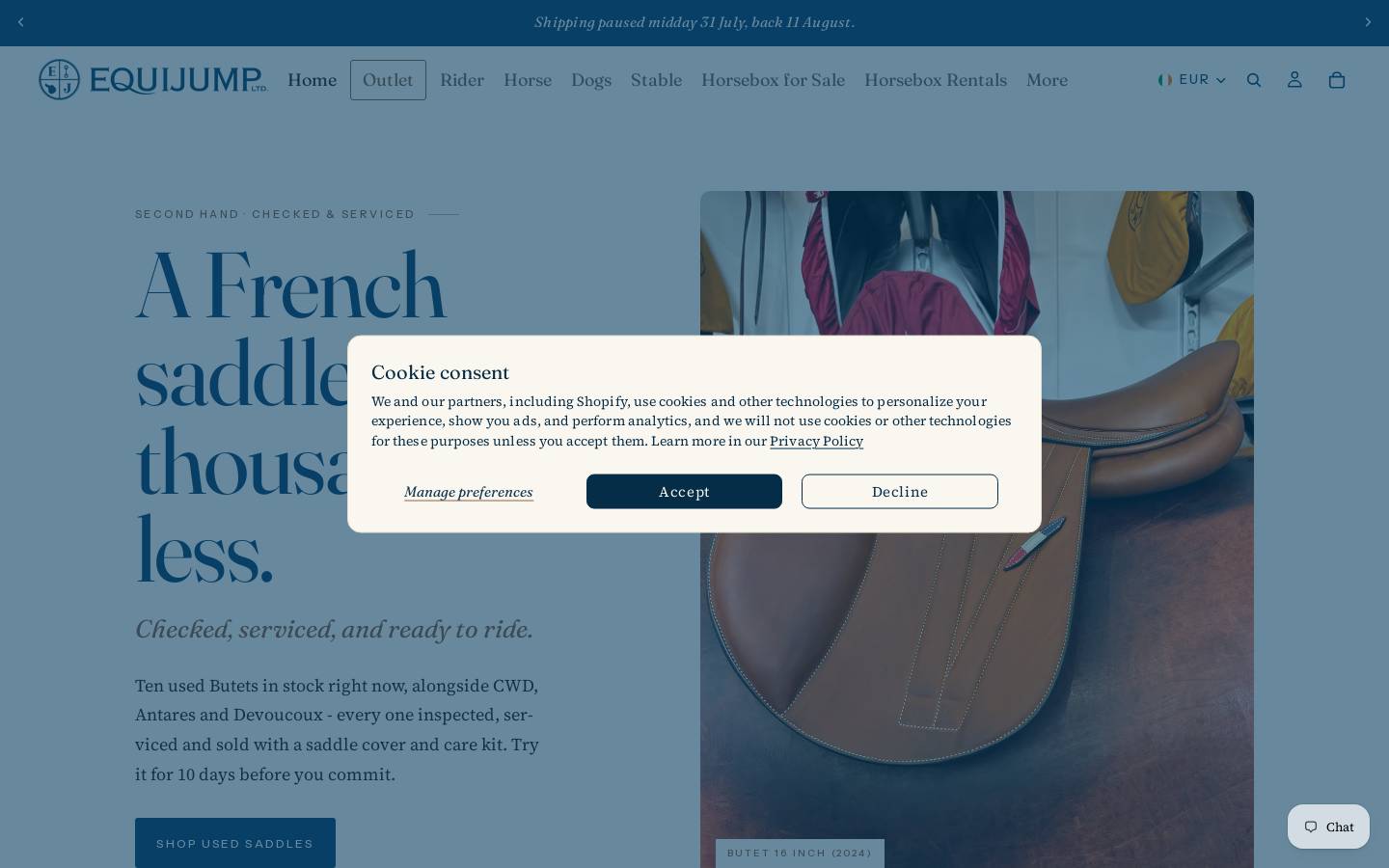 equijumpltd.com homepage screenshot