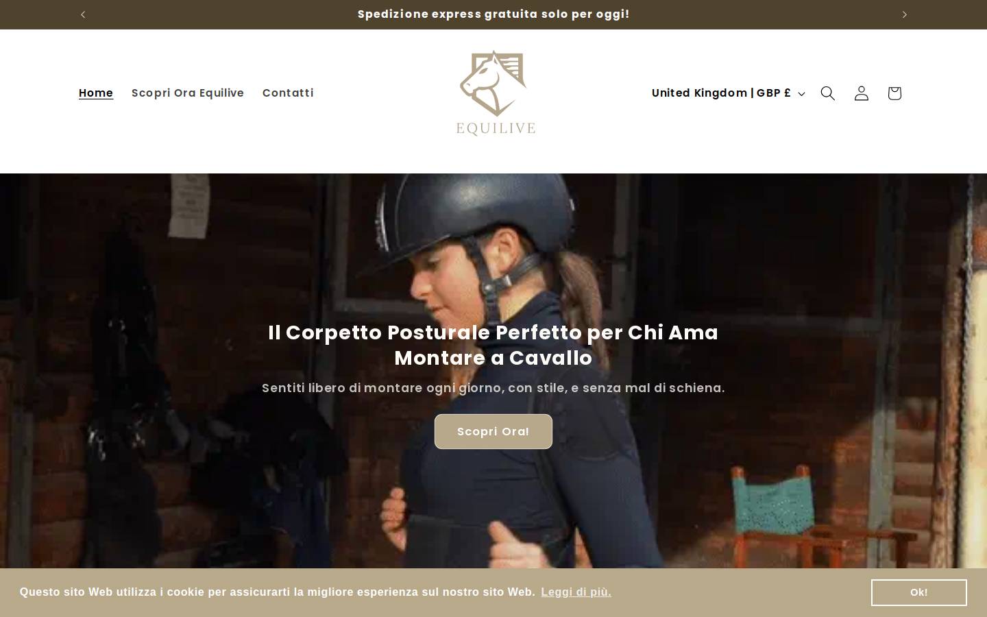 equilive.it homepage screenshot
