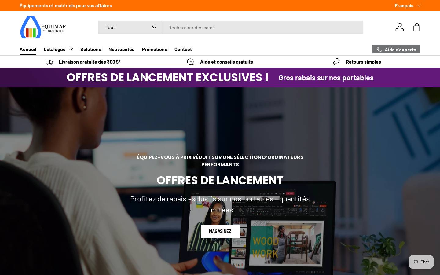 equimaf.ca homepage screenshot