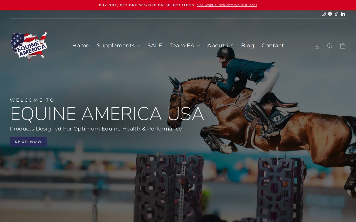 equineamerica.com homepage screenshot
