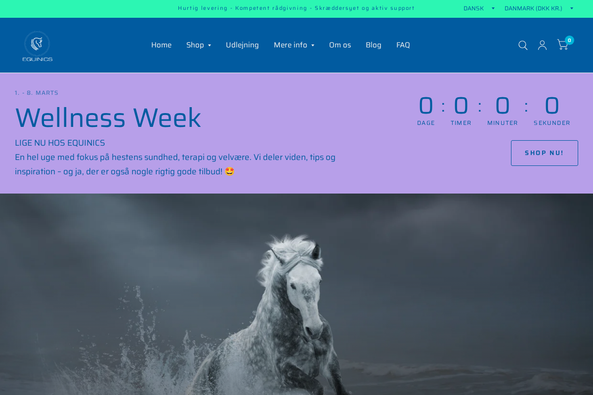 Equinics homepage screenshot