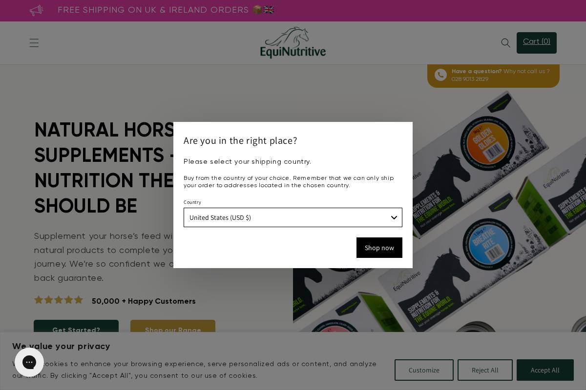 Equinutritive homepage screenshot