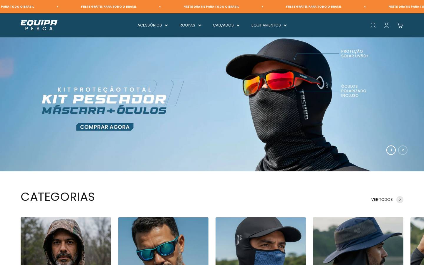 equipapesca.com homepage screenshot
