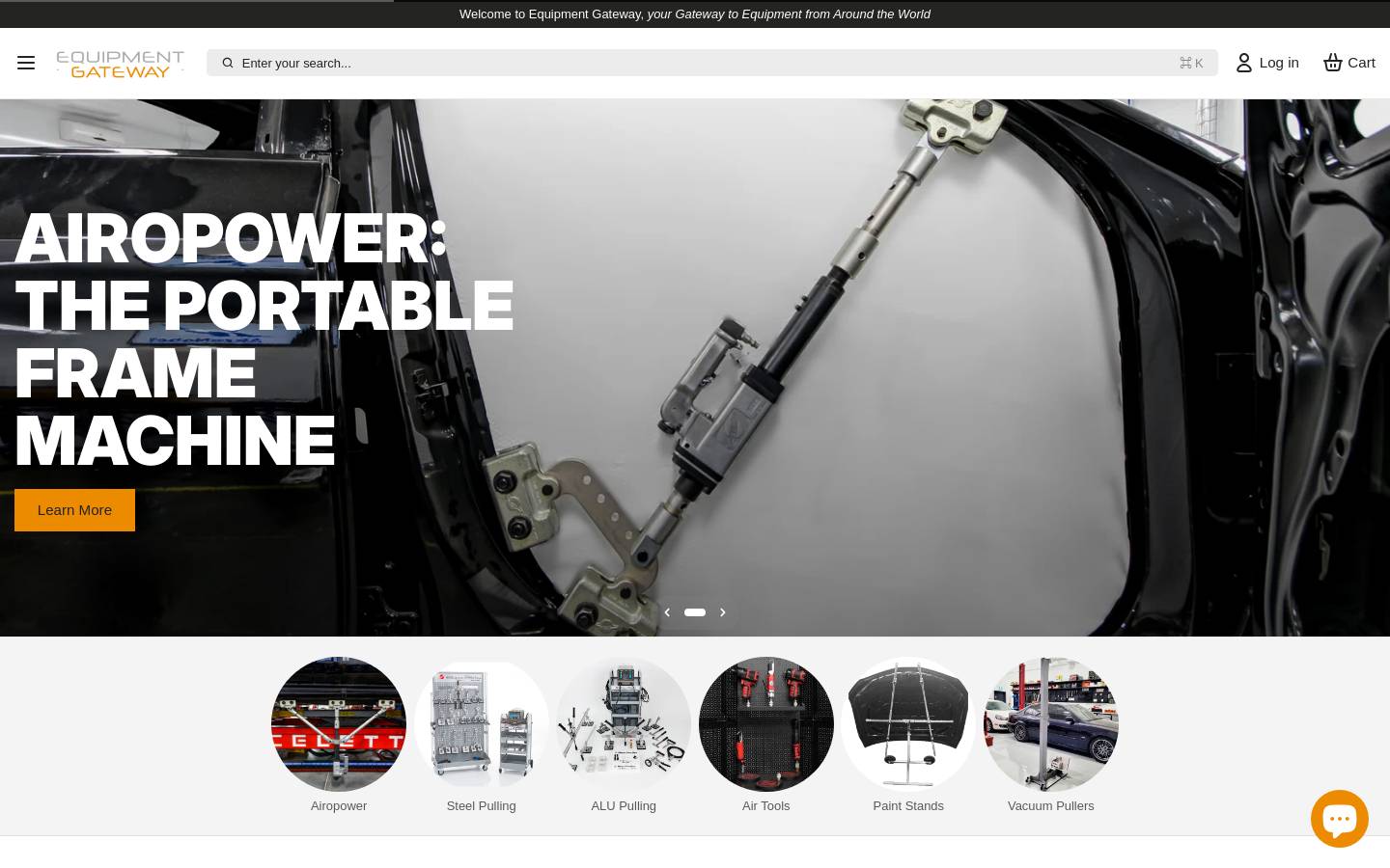 equipmentgateway.com homepage screenshot