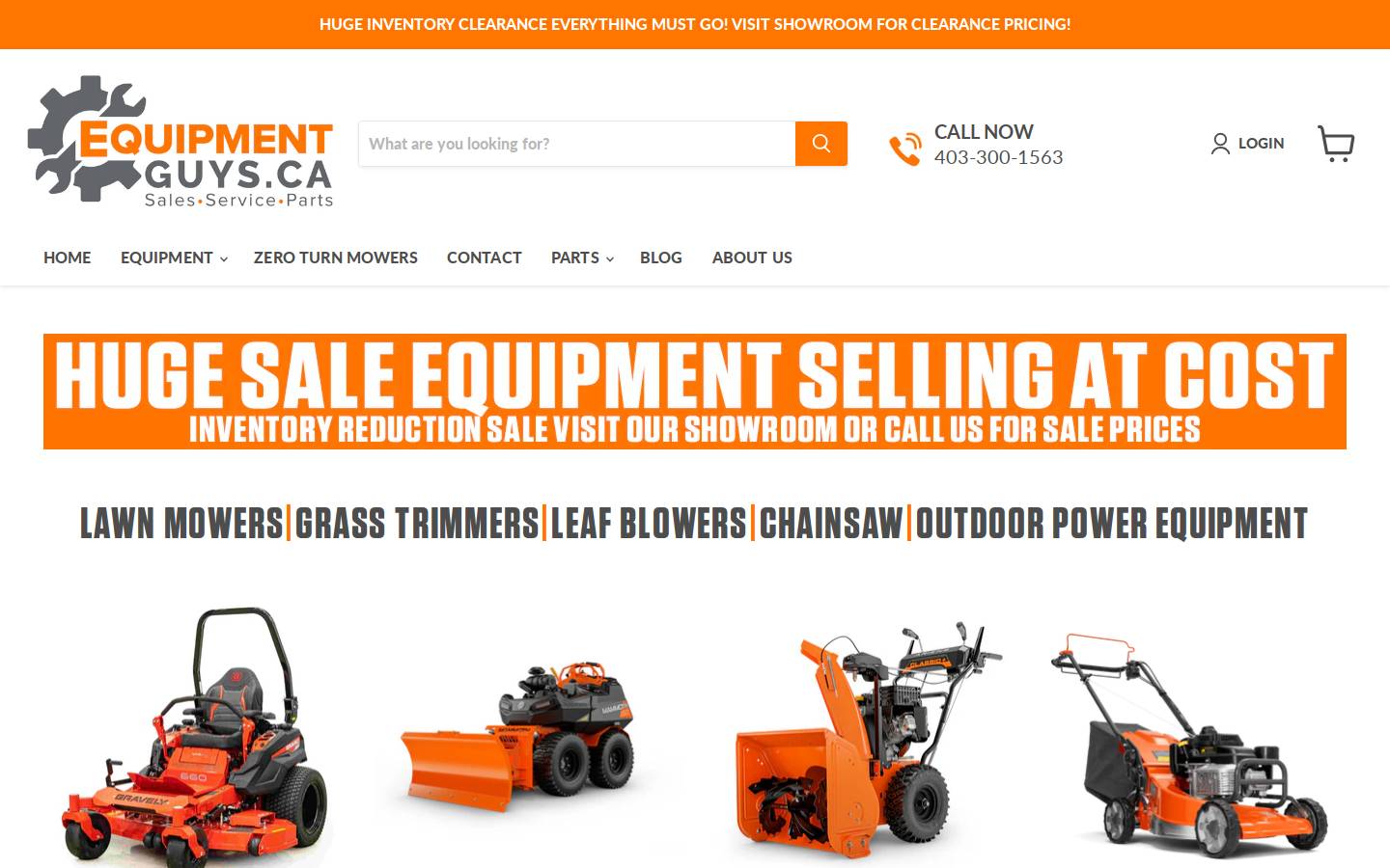equipmentguys.ca homepage screenshot