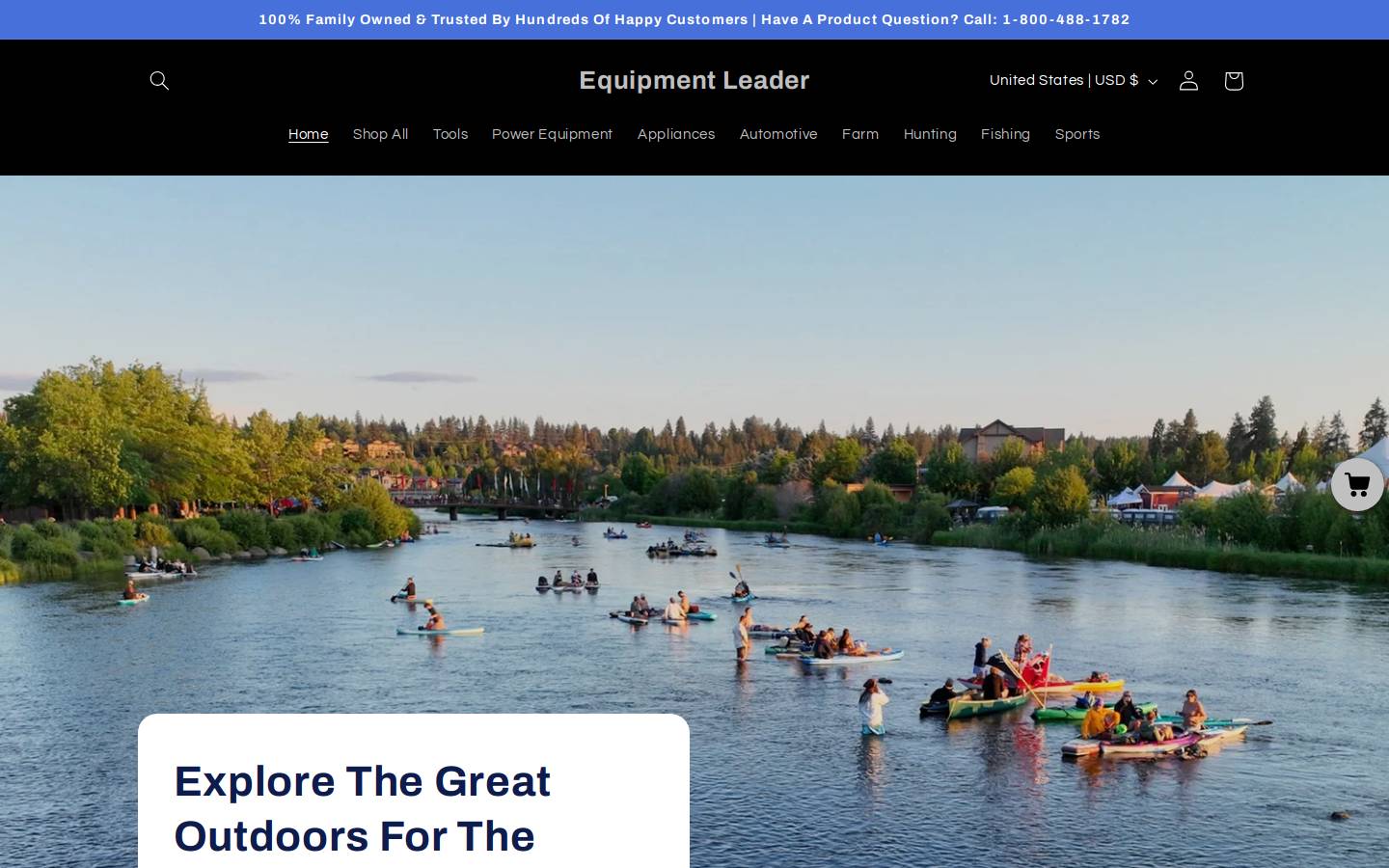 equipmentleader.com homepage screenshot
