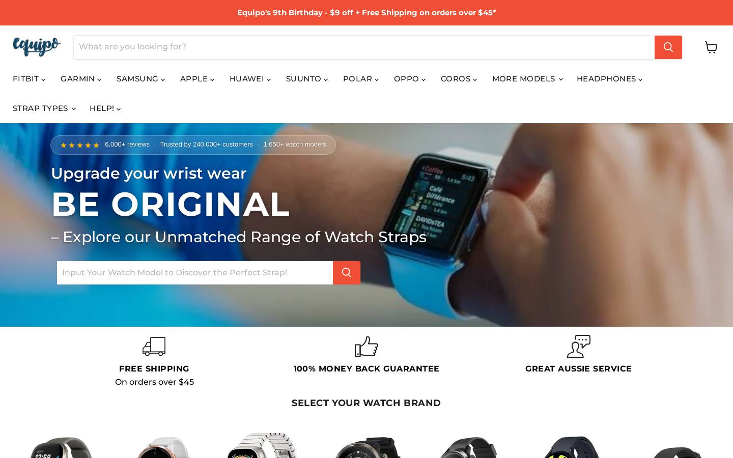 Equipo.com.au homepage screenshot