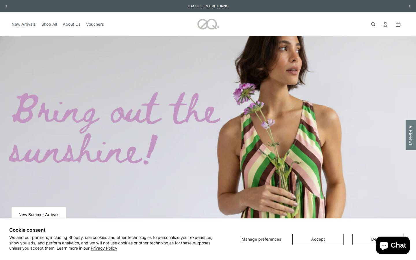 EQ  homepage screenshot