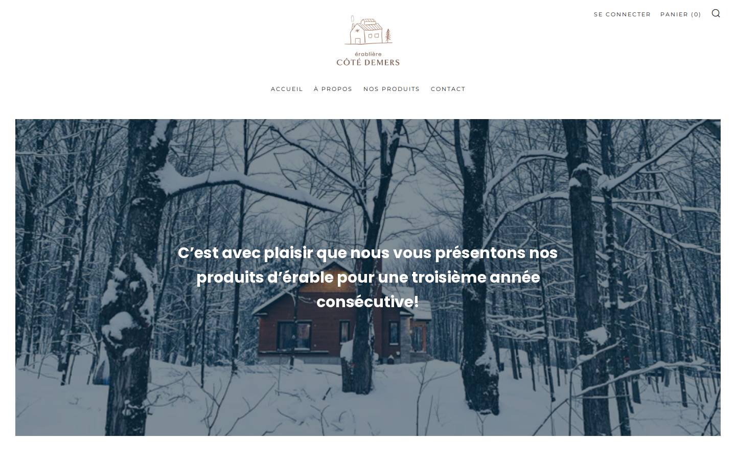 erablierecotedemers.ca homepage screenshot