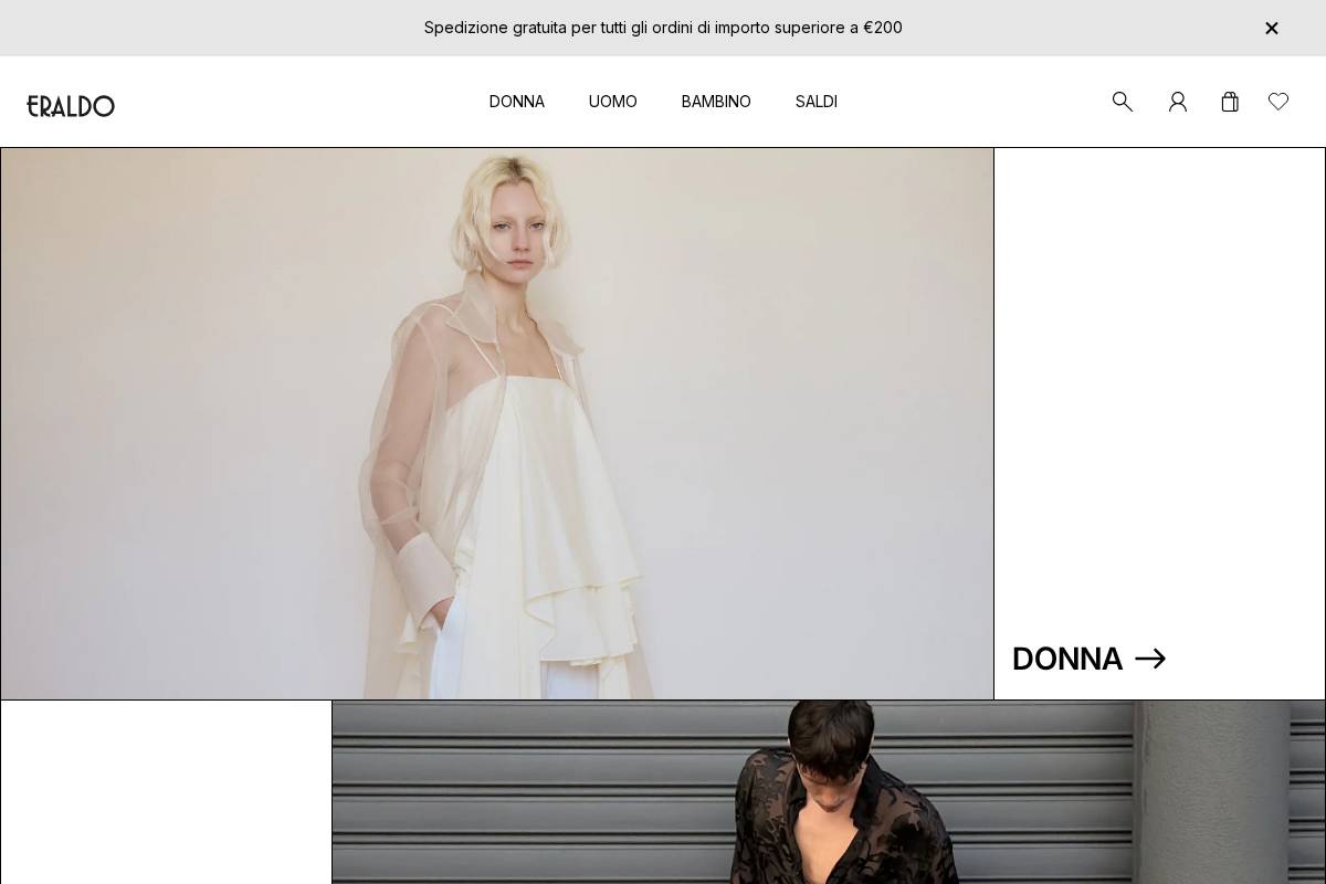 Eraldo homepage screenshot