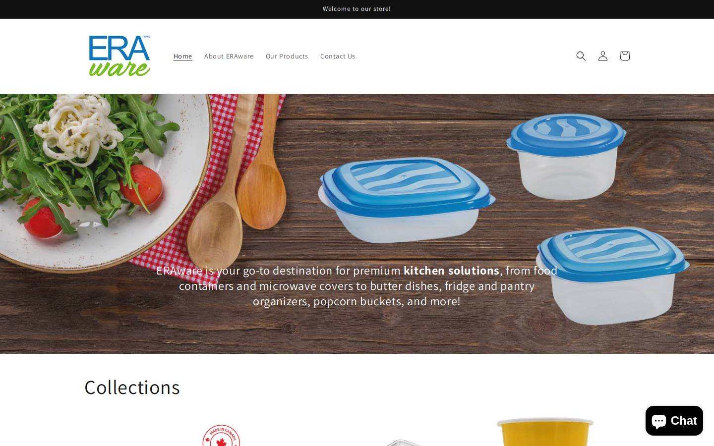 eraware.com homepage screenshot