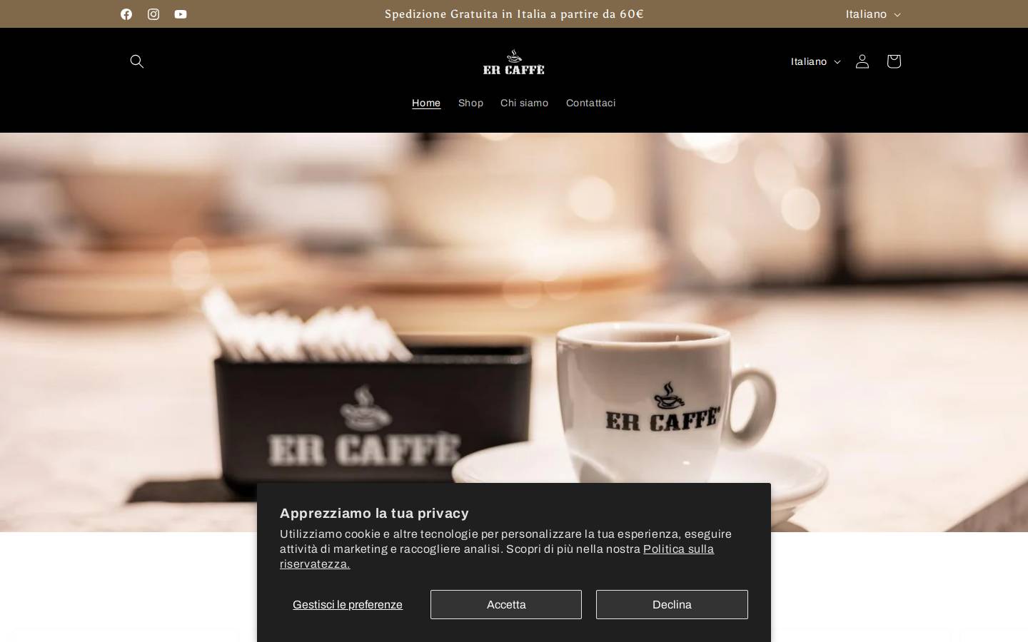 ercaffe.it homepage screenshot