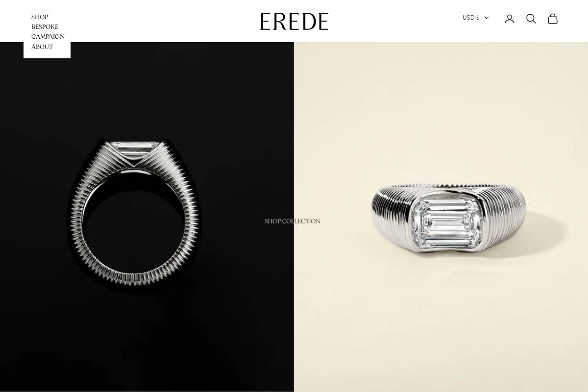 eredeofficial.com homepage screenshot